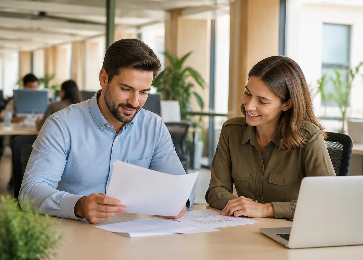 Equipe comercial em rotina de prospecção e acompanhamento de funil